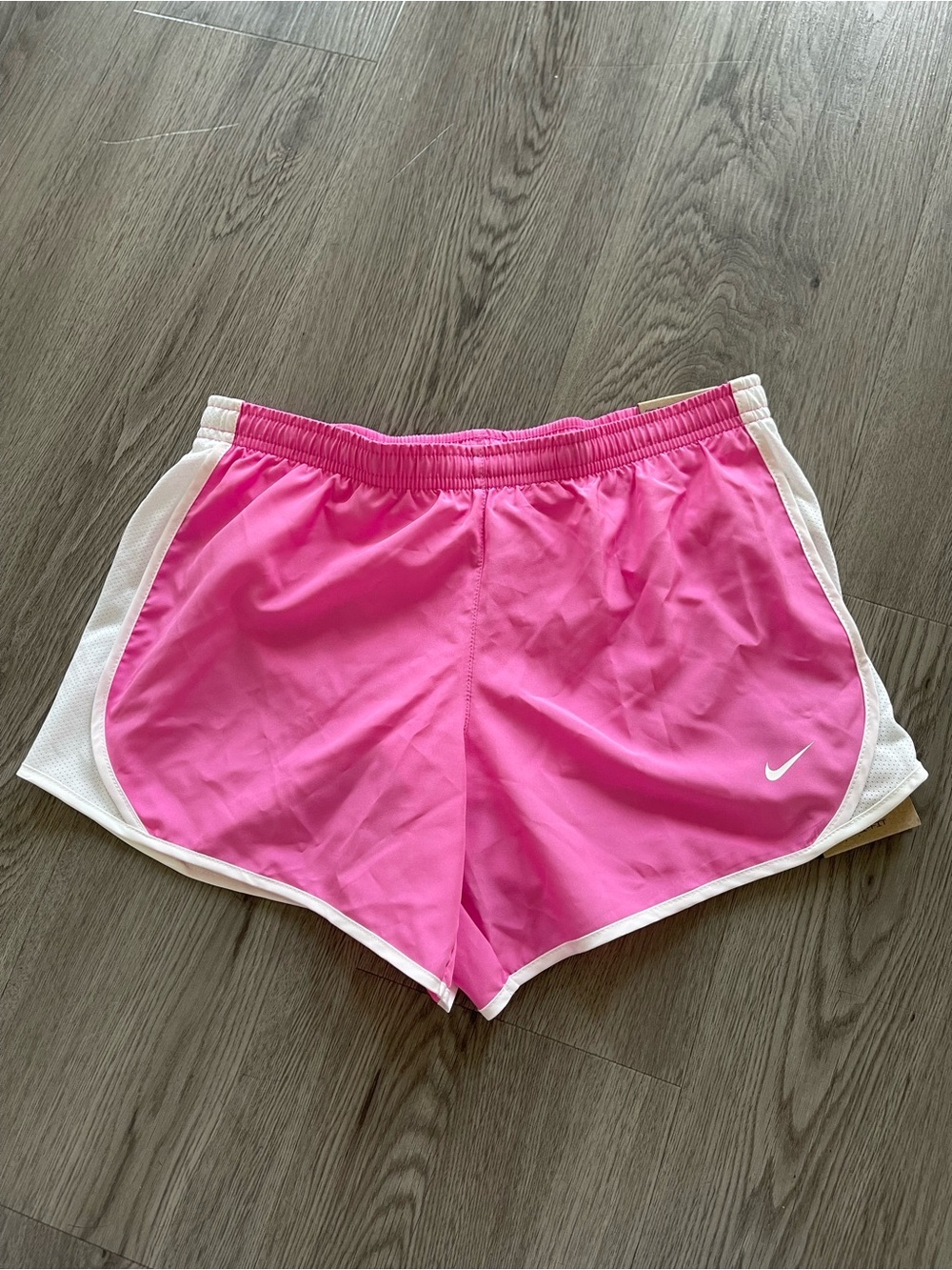 NWT Nike Hot Pink and White girls Athletic Shorts